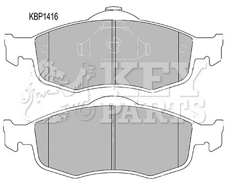 KEY PARTS Комплект тормозных колодок, дисковый тормоз KBP1416